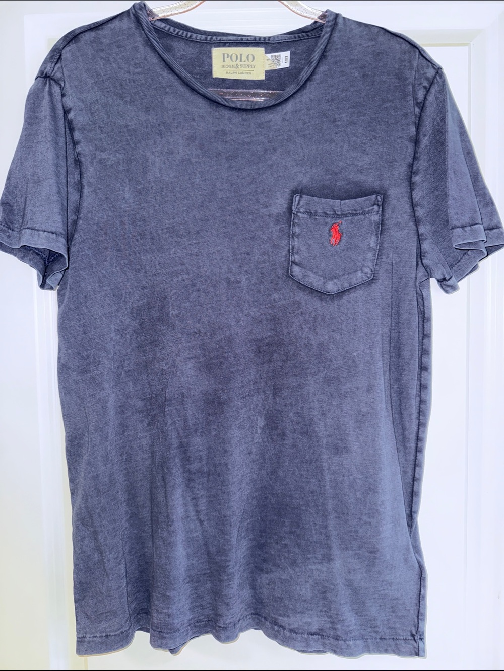 Polo Denim and Supply Ralph Lauren Pocket Tshirt in navy size M